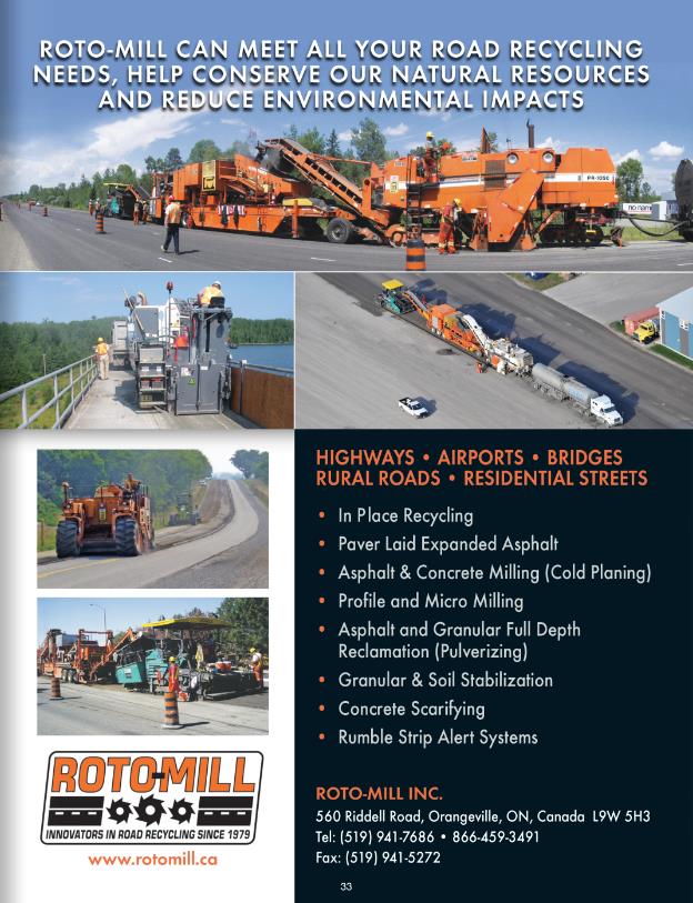 Roto-Mill Inc listed in the Association of Ontario Road Supervisors ...